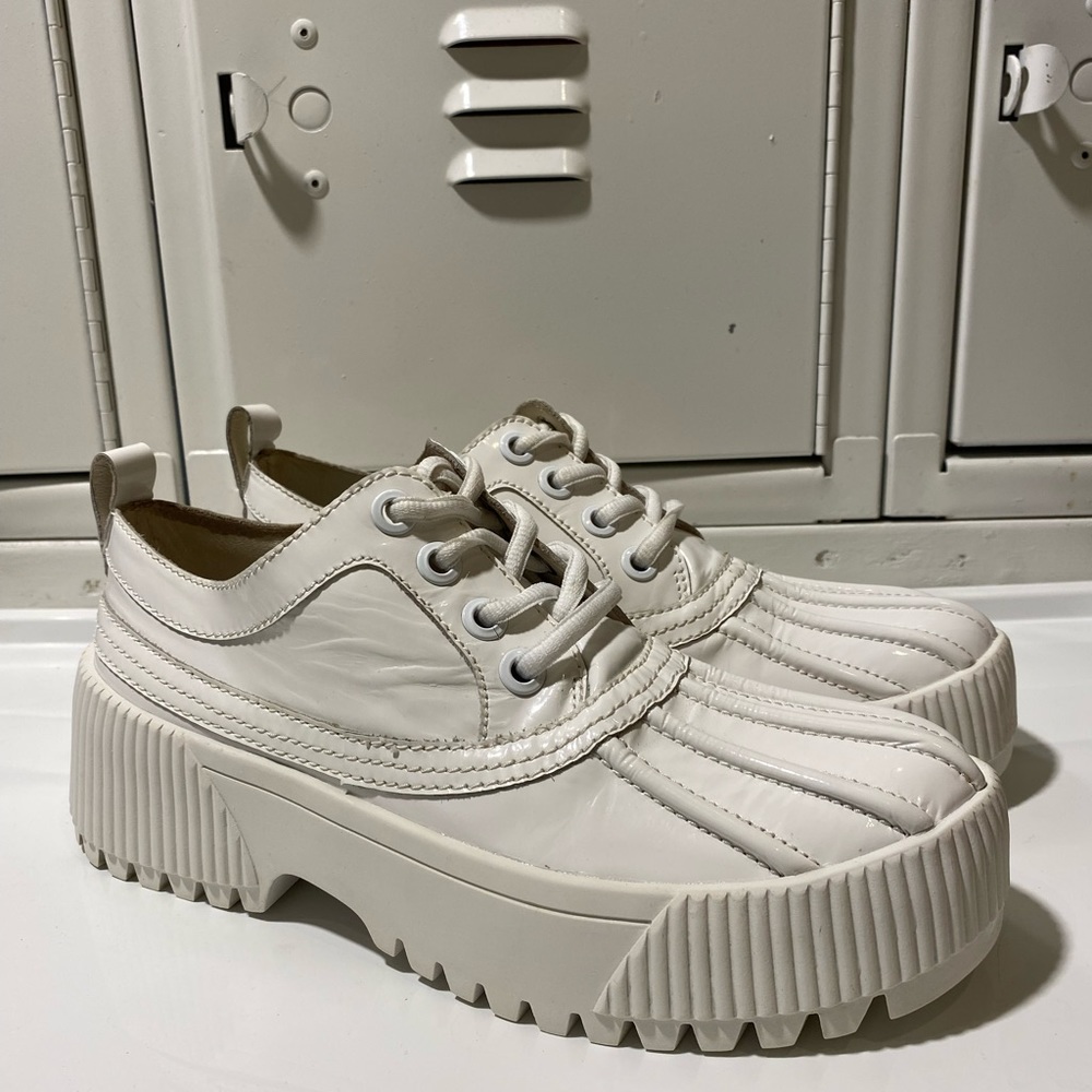 Jeffrey Campbell loafer style wellie